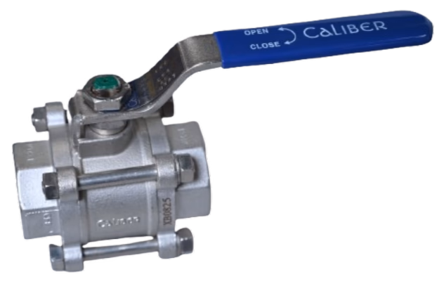 CS / SS - SP / 3P BALL VALVE - SE / SW / BW / TC - Variant 1 - Ball Valves by Caliber Valves | WCB / CF8 / CF8M / CF3M, Size: 15 to 100 DN