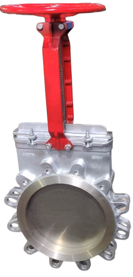 CI / CS / SS KNIFE GATE VALVE - Lug Type / FL - Knife Edge Gate/Slide Valves by Caliber Valves | CI / WCB / CF8 / CF8M, Size: 50 TO 600 DN