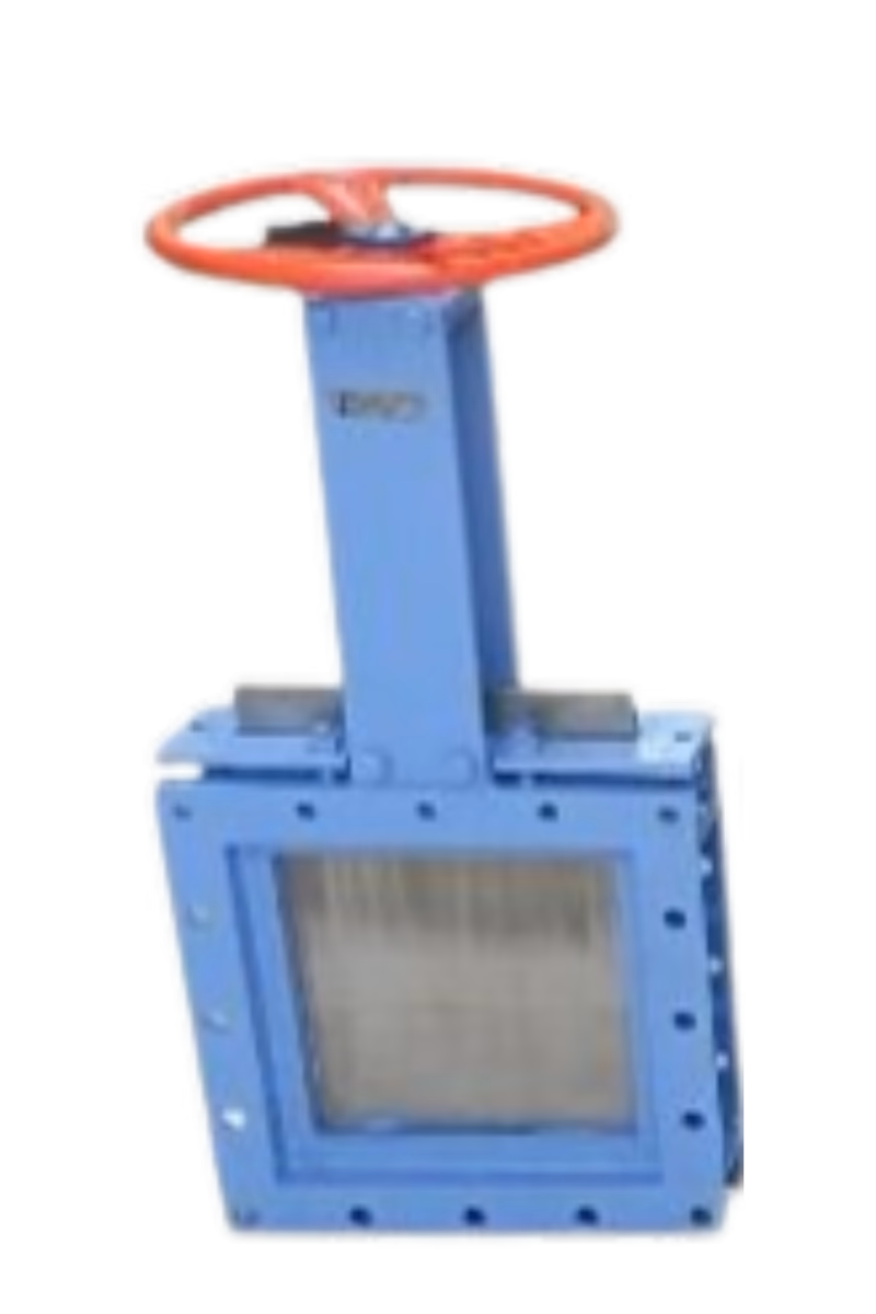 MS / SS SQUARE PORT KINFE / SLIDE GATE VALVE - FL - Knife Edge Gate/Slide Valves by Caliber Valves | MS / SS 304 / SS 316 - Fabricated, Size: Sq Port 125 x 125 to 1400 x 1400 / Rectangular Port Design also available