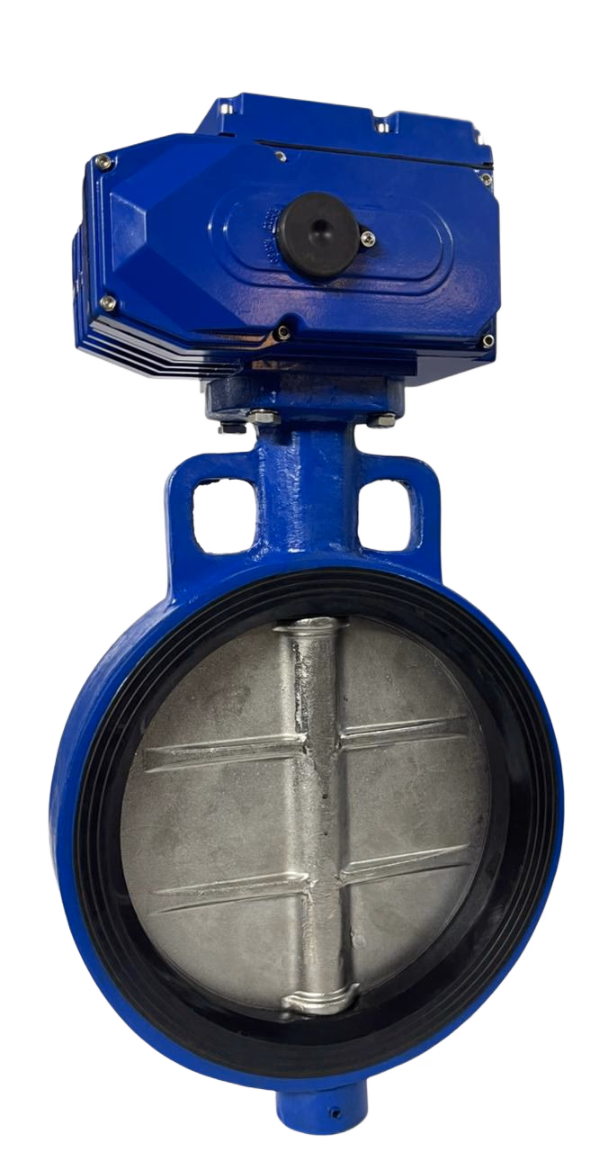 ELECTRIC ACTUATED BUTTERFLY VALVE - Wafer / Double Flange / Lug Type - Automation Valves by Caliber Valves | CI / SGI / WCB / CF8 / CF8M, Size: 40 to 400 DN