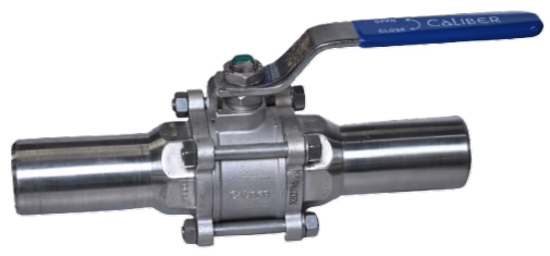 CS / SS - SP / 3P BALL VALVE - SE / SW / BW / TC - Variant 2 - Ball Valves by Caliber Valves | WCB / CF8 / CF8M / CF3M, Size: 15 to 100 DN